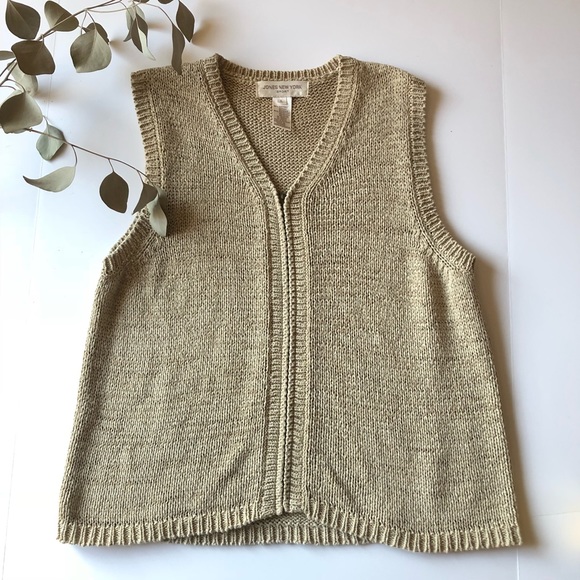Jones New York Sweaters - Jones NY Minimalist Knit Vest Large